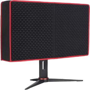 Premium Gaming Monitor Cover | 27 Inch | Dust, Water & Cat Resistant Red & Black Monitor Covers for Desktops Gaming PC Computer Monitor Dust Cover Decor Size 27" in Kuwait