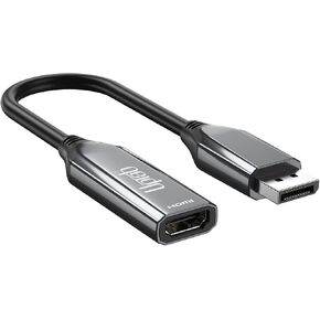 uptab 8K DisplayPort to HDMI 2.1 Active Adapter with HDR (DP to HDM) Support Displays 4k 120Hz up to 8K 60Hz with HDR in Saudi Arabia