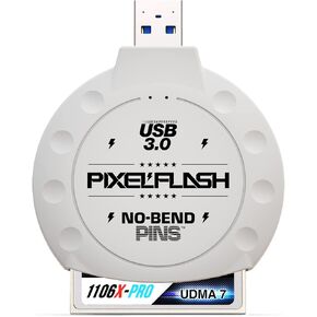 قارئ بطاقات PixelFlash CF - قارئ بطاقات فلاش مدمج، قارئ بطاقات USB 3 للكمبيوتر - محول ذاكرة CompactFlash التكتيكي فائق السرعة، مظهر خارجي متين مضاد للخدش كلاسيكي - دبابيس غير قابلة للانحناء، أسود in Saudi Arabia