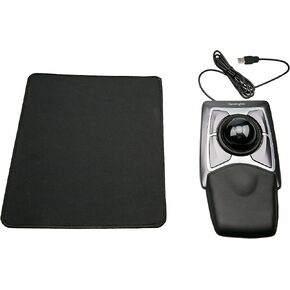 ITSPWR Bundle Containing Kensington K64325 Expert Wired Trackball Mouse, DiamondEye Optical Tracking, Ambidextrous Design, Works with Windows/Mac/Chrome OS Mouse Pad in Kuwait