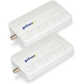 goCoax MoCA 2.5 Adapter with 2.5GbE Ethernet Port. MoCA 2.5. 1x 2.5GbE Port. Provide 2.5Gbps Bandwidth with existing coaxial Cables. White(Single, MA2500D) in Kuwait
