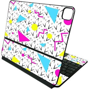 MightySkins Skin Compatible with Apple Magic Keyboard for iPad Pro 12.9" (3rd-6th Generation) - 90s Fun | Protective, Durable, and Unique Vinyl Decal wrap Cover | Easy to Apply | Made in The USA in Kuwait