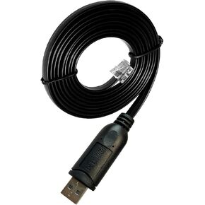 DSD TECH SH-RJ12B USB إلى RJ12 RJ11 6P4C RS232 كابل تسلسلي (أسود) in Saudi Arabia