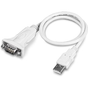 كابل محول USB إلى تسلسلي 9-Pin من TRENDnet، قم بتوصيل جهاز تسلسلي RS-232 بمنفذ USB 2.0، يدعم Windows & Mac، USB 1.1، USB 2.0، USB 3.0، طول الكابل 21 بوصة، التوصيل والتشغيل، أبيض، TU- S9 in Kuwait