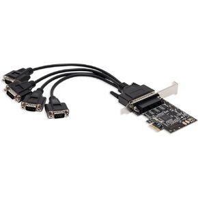 Single Port PCI Express x1 RS232 Serial Adapter Card - PCIe RS232 Serial Host Controller to Single Serial DB9 Port in Saudi Arabia