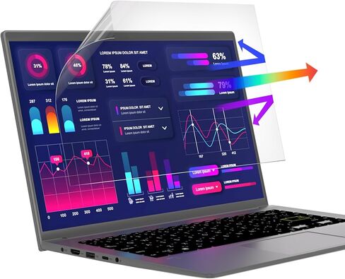 2-Pack 15.6 Inch Anti Blue Light Screen Protector, 15" Laptop Screen Protector Blue Light Blocking with 16:9 Resolution, Reduce Eye Strain Matte anti glare screen protector 15.6 inch in Kuwait