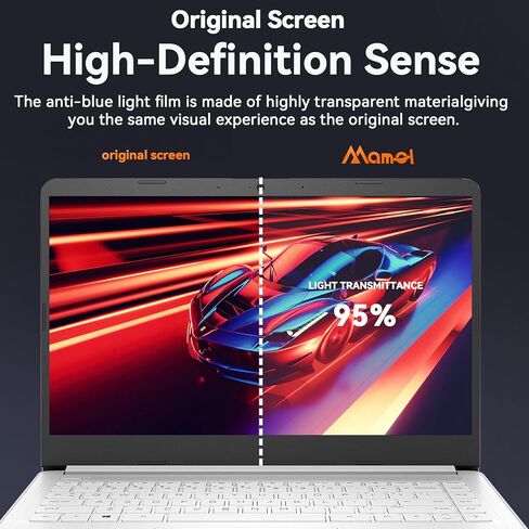 2-Pack 15.6 Inch Anti Blue Light Screen Protector, 15" Laptop Screen Protector Blue Light Blocking with 16:9 Resolution, Reduce Eye Strain Matte anti glare screen protector 15.6 inch in Kuwait
