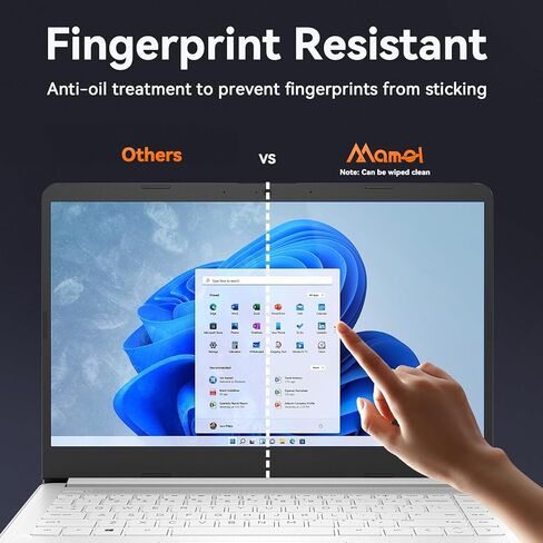 2-Pack 15.6 Inch Anti Blue Light Screen Protector, 15" Laptop Screen Protector Blue Light Blocking with 16:9 Resolution, Reduce Eye Strain Matte anti glare screen protector 15.6 inch in Kuwait