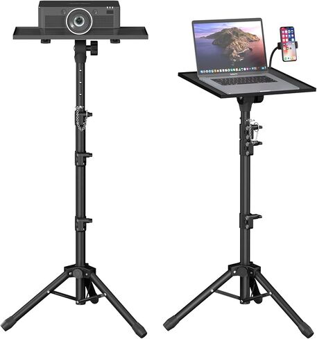 Facilife Projector Stand Tripod - Laptop Tripod Projector Stand Adjustable Height 22 to 47 Inch, Projector Tripod Stand, Tripod for Porjector, Projector Stand for Outdoor Movies in Kuwait