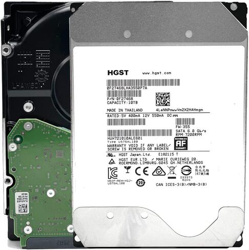 HGST WD Ultrastar DC HC510 10TB 7200RPM SATA 6Gb/s 3.5" SED Hard Drive - HUH721010ALE601 (0F27605) (Renewed) in Saudi Arabia