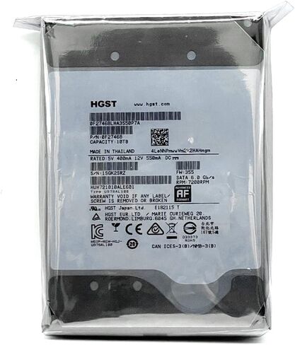 HGST WD Ultrastar DC HC510 10TB 7200RPM SATA 6Gb/s 3.5" SED Hard Drive - HUH721010ALE601 (0F27605) (Renewed) in Saudi Arabia