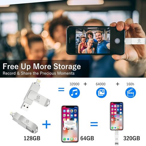 بطاقة ذاكرة Apple MFi معتمدة بسعة 512 جيجابايت لتخزين الصور على iPhone وذاكرة iPhone iPhone USB للصور وذاكرة فلاش USB لجهاز iPad وذاكرة تخزين iPhone الخارجية ومحرك الإبهام لجهاز iPad Photo Stick in Kuwait