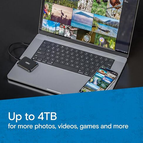 Crucial X9 2TB Portable SSD - Up to 1050MB/s Read - PC and Mac, Lightweight and Small with 3-Month Mylio Photos+ Offer - USB 3.2 External Solid State Drive - CT2000X9SSD902 in Saudi Arabia