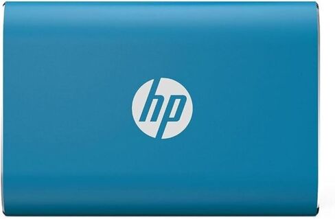 HP قرص صلب محمول P500 سعة 250GB (SSD)، 420 ميجابايت/ثانية، كيبل USB نوع C الى A ومحول من النوع A الى C، سرعات نقل سريعة وخفيف الوزن، ازرق in Kuwait