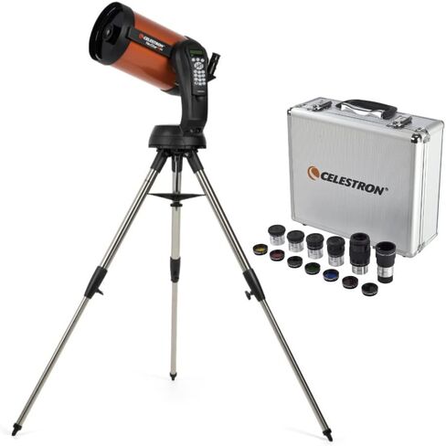 حزمة التلسكوب المحوسب Celestron NexStar 8SE Schmidt-Cassegrain مع عدسة التلسكوب/مجموعة ملحقات الفلتر (عنصران) in Saudi Arabia