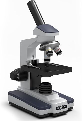 مجاهر أومانو ديسكفري الاحترافية لطلاب الجامعات - مجموعة مجهر للطلاب لإلهام تعلم العلوم والتكنولوجيا والهندسة والرياضيات - مجموعة مجهر مركب تكبير 40x 100x 400x - مجموعة مجهر ضوئي مركب in Kuwait