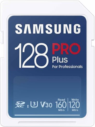 Samsung PRO Plus Full Size 128GB SDXC Memory Card + Reader, Up to 180 MB/s in Kuwait