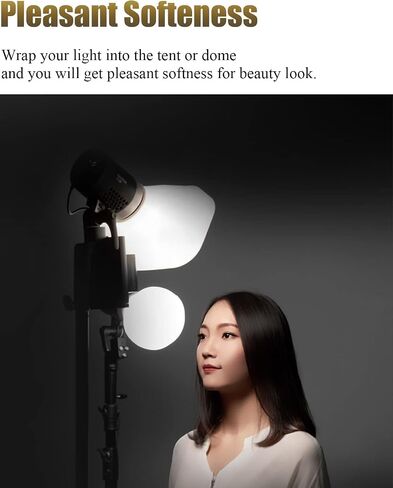 Godox ML-CS1625 Collapsible Softbox Diffusion Dome Flash Diffuser Modifier with 3 Adapters for godox V1 AD100PRO AD200PRO V860III V860II V850II TT685II TT685 TT600 TT560II TT520II TT660S AD300PRO in Saudi Arabia