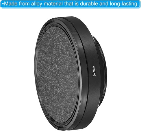 PATIKIL 82mm Lens Hood, Wide Angle Matte Surface Anti-Reflective Inside Hood with Cap and Cleaning Cloth for Camera Lens, Black for Nikon, for Fujifilm, for Pentax, for Leica in Saudi Arabia
