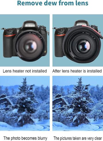 LOSHARP USB Lens Heater Warmer for Camera Lens and Observation Mirror, Dew Heater for Heating and Defogging in Extremely Cold Environment, Base Version Without Control Switch in Saudi Arabia