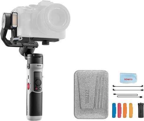 Zhiyun Crane M2S مثبت كاميرا Gimbal مثبت فيديو ثلاثي المحاور للكاميرات خفيفة الوزن عديمة المرآة (الإصدار القياسي) in Kuwait