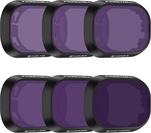Freewell All Day-6Pack ND16, ND32, ND64, ND128, ND256, ND1000 Compatible with Mini 4 Pro, Neutral Color Optics, GimbalSafe Technology in Kuwait