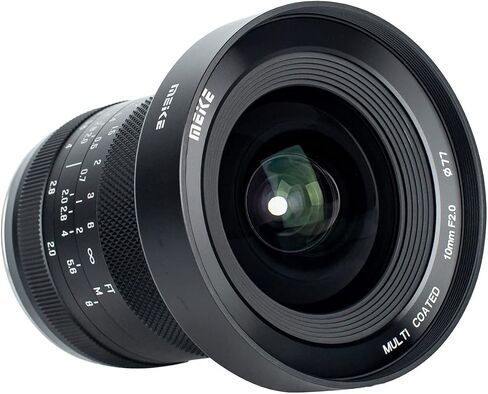 Meike 10mm F2.0 Large Aperture Wide Angle Lens Manual Focus APS-C Lens Compatible with Fujifilm X Mount Mirrorless Cameras X-Pro2 X-E3 X-T1 X-T2 X-T3 X-T4 X-T10 X-T20 X-A2 X-E2 X-T100 X-T200 X-E1 in Saudi Arabia