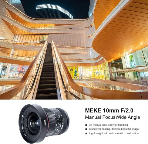 Meike 10mm F2.0 Large Aperture Wide Angle Lens Manual Focus APS-C Lens Compatible with Fujifilm X Mount Mirrorless Cameras X-Pro2 X-E3 X-T1 X-T2 X-T3 X-T4 X-T10 X-T20 X-A2 X-E2 X-T100 X-T200 X-E1 in Saudi Arabia
