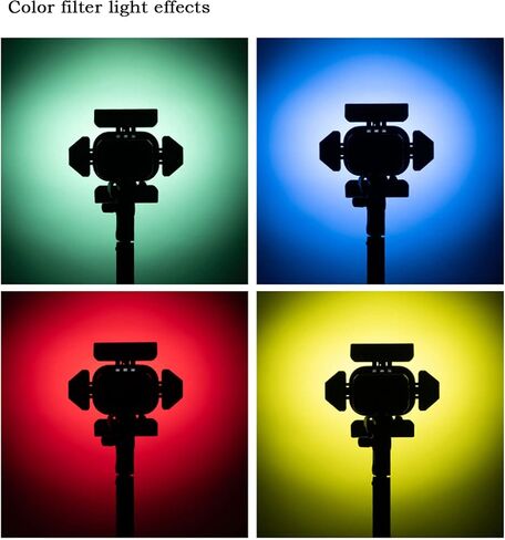 Godox BD-07 Barn Door Flash Light Modifier for Godox AD200Pro AD200 Pocket Flash, Lighting Barn Doors with Detachable Honeycomb Grid and 4 Color Filters in Saudi Arabia