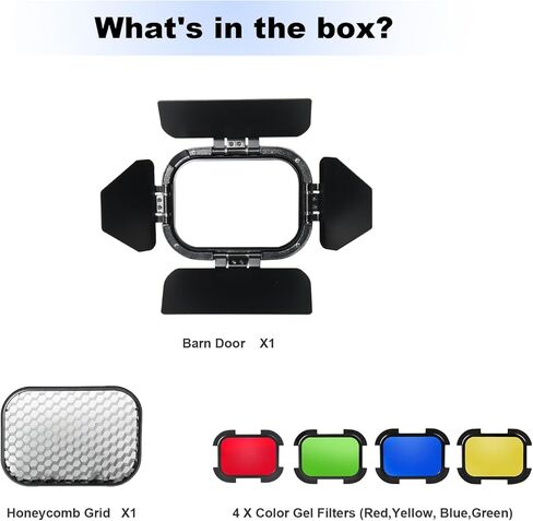 شبكة قرص العسل قابلة للفصل BD-07 مزودة بـ 4 فلاتر متوافقة مع AD200 جيب سبيدلايت in Kuwait