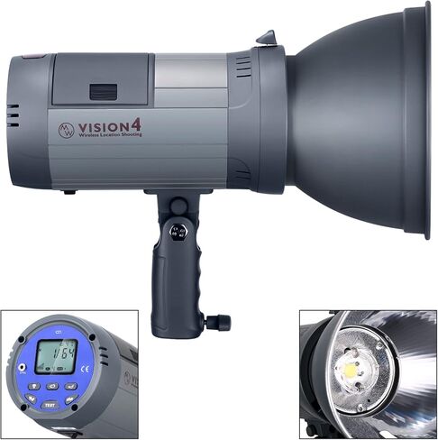 Neewer Vision 4 يعمل بالطاقة في الهواء الطلق استوديو فلاش ستروب (1000 ومضة طاقة كاملة) مع سوفت بوكس، حامل ضوء ومجموعة تنظيف للتصوير الفوتوغرافي لموقع الفيديو معرف المنتج: 5 in Kuwait