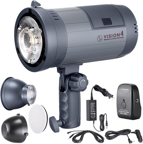 Neewer Vision 4 يعمل بالطاقة في الهواء الطلق استوديو فلاش ستروب (1000 ومضة طاقة كاملة) مع سوفت بوكس، حامل ضوء ومجموعة تنظيف للتصوير الفوتوغرافي لموقع الفيديو معرف المنتج: 5 in Kuwait