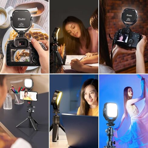 ULANZI VL66 RGB Adjustable Rechargeable 2500-6500K - Mini Video Portable Light on Camera, 2000mAh CRI95+ Dimmable, Ultra Bright Photo and Video Lighting, LED Fill Lamp for DSLR Camcorder Action Camera in Saudi Arabia