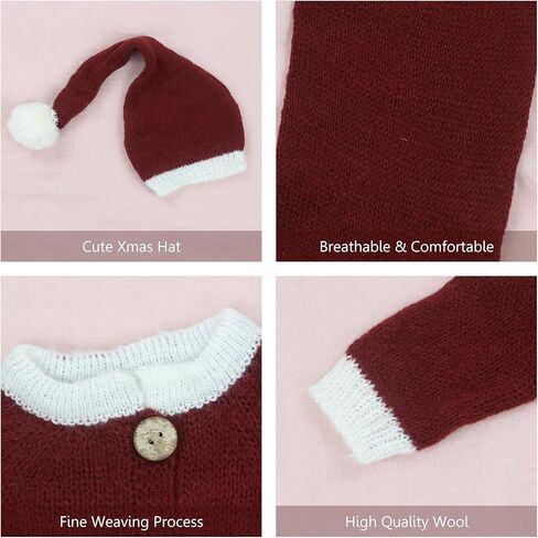 M&G House Newborn Photography Props Baby Photoshoot Props Christmas Outfit Xmas Costume Romper Baby Photo Prop Christmas Gift in Kuwait