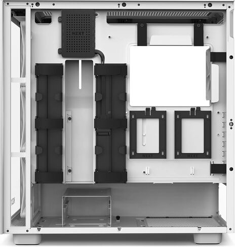 NZXT H7 Flow - CM-H71FB-01 - ATX Mid Tower PC Gaming Case - Front I/O USB Type-C Port - Quick-Release Tempered Glass Side Panel - Black in Saudi Arabia