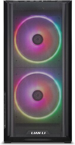 LIAN LI LANCOOL 207 Compact ATX RGB Gaming Computer Case, Black in Saudi Arabia