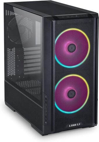 LIAN LI LANCOOL 207 Compact ATX RGB Gaming Computer Case, Black in Saudi Arabia