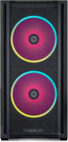 LIAN LI LANCOOL 207 Compact ATX RGB Gaming Computer Case, Black in Saudi Arabia