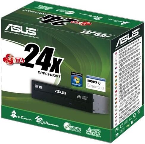 ASUS Internal 24X SATA Optical Drive DRW-24B3ST/BLK/G (Black) in Saudi Arabia