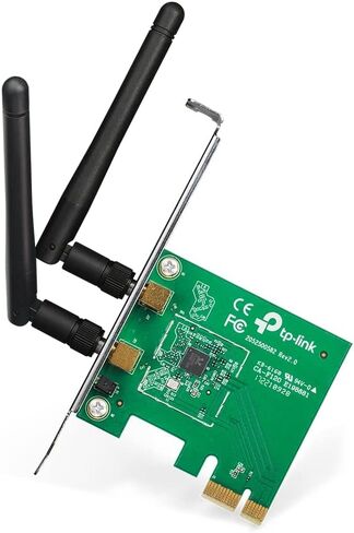 TP-Link PCIe WiFi Card AC600 for Desktop PC, Dual Band Wireless Internal Network Card(Archer T2E) High-Gain Antenna, MU-MIMO, WPA3, Low Profile, Supports Windows 10/11 in Kuwait
