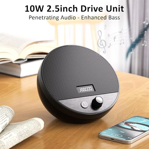 Jeecoo A10 Wired USB Laptop Speakers Bluetooth Computer Speakers (Single) - Small & Portable, 10W Enhanced Bass Sound, Easy-Access Volume Knob - with 3.5mm AUX for PC Desktop Monitor Mobile Devices in Kuwait