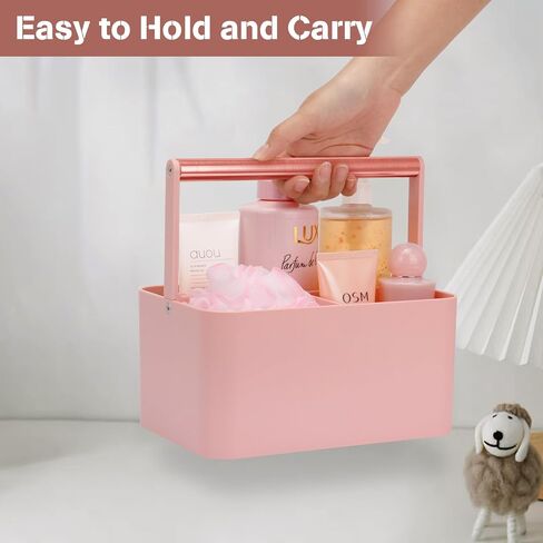 Multipurpose Caddy Organizer with Handle and Adjustable Divider, Portable Art Supply Storage Organizer for Art Craft Supplies, Dorm, Classroom, Office, Bathroom, Shower, Cleaning, Makeup (Blue) in Kuwait