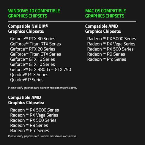 حافظة وحدة معالجة الرسومات الجرافيكية الخارجية Razer Core X المصنوعة من الألومنيوم (eGPU): متوافقة مع أجهزة الكمبيوتر المحمولة التي تعمل بنظام Windows وMacOS Thunderbolt 3، ودعم NVIDIA/AMD PCIe، ووحدة PSU بقدرة 650 وات، باللون الأبيض الزئبقي in Saudi Arabia