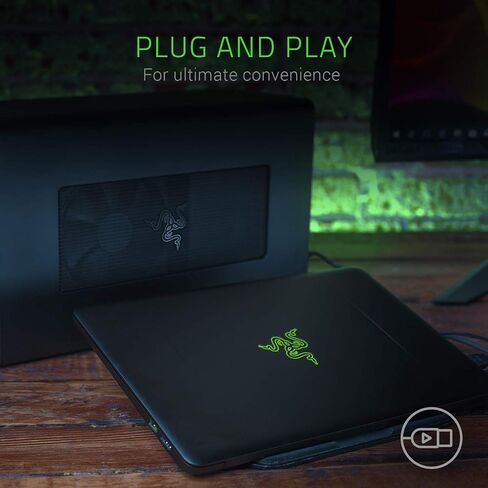 Razer Core X Aluminum External GPU Enclosure (eGPU): Compatible with Windows & MacOS Thunderbolt 3 Laptops, NVIDIA/AMD PCIe Support, 650W PSU, Classic Black in Saudi Arabia