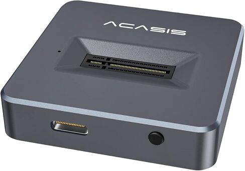 NVME to USB Docking Station,ACASIS M.2 SSD to USB Adapter Portable External SSD Enclosure for M.2 (M Key) NVMe SSD and (B+M Key) SATA-Based SSD Compatible with Thunderbolt 4/3 in Saudi Arabia