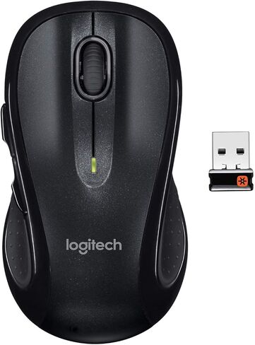 Logitech M510 Wireless Computer Mouse – Comfortable Shape with USB Unifying Receiver, with Back/Forward Buttons and Side-to-Side Scrolling, Blue in Saudi Arabia