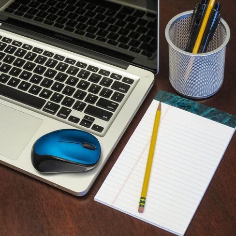 Logitech M317 Compact Ambidextrous 2.4 GHz Wireless Mouse - Blue | Ambidextrous with 2.4 GHz USB-A Nano Receiver, 1000 dpi optical tracking, 12-months battery life, PC, Mac, laptop compatible in Saudi Arabia