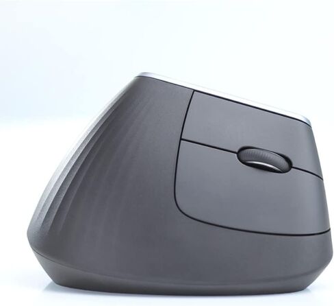 Logitech MX Vertical Wireless Mouse – Ergonomic Design Reduces Muscle Strain, Move Content Between 3 Windows and Apple Computers, Rechargeable, Graphite - With Free Adobe Creative Cloud Subscription in Saudi Arabia