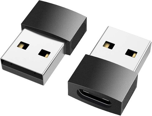 nonda USB C to USB Adapter (2 Pack), USB-C Female to USB Male, USB Type C Female to USB OTG Adapter for MacBook Pro 2015/2013, MacBook Air 2017/2015, Laptops, Wall Chargers, Power Banks in Saudi Arabia