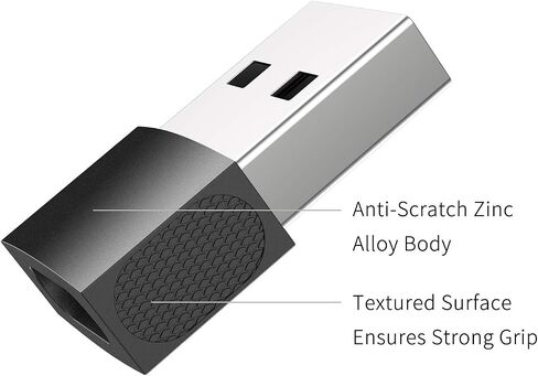 nonda USB C to USB Adapter (2 Pack), USB-C Female to USB Male, USB Type C Female to USB OTG Adapter for MacBook Pro 2015/2013, MacBook Air 2017/2015, Laptops, Wall Chargers, Power Banks in Saudi Arabia